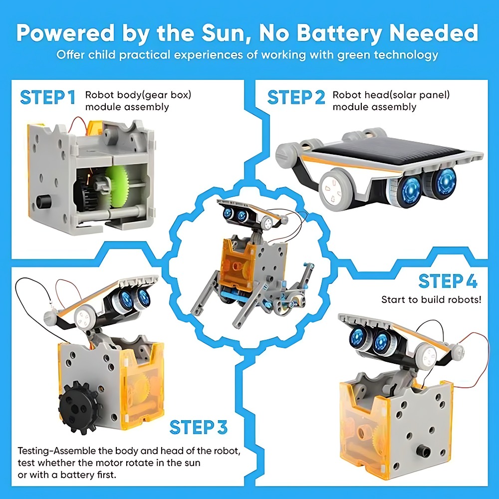 Blok Bangunan Robot Surya 12 I - Science Project Diy ulasan dan harga