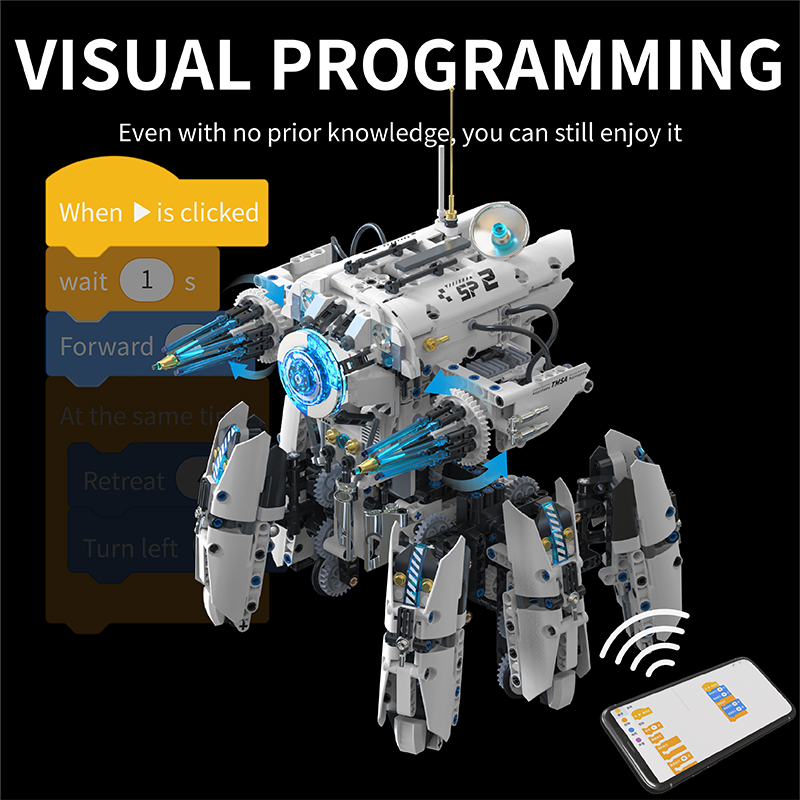 Robot Hexapod Pemrograman Tekn - Science Robotics ulasan dan harga